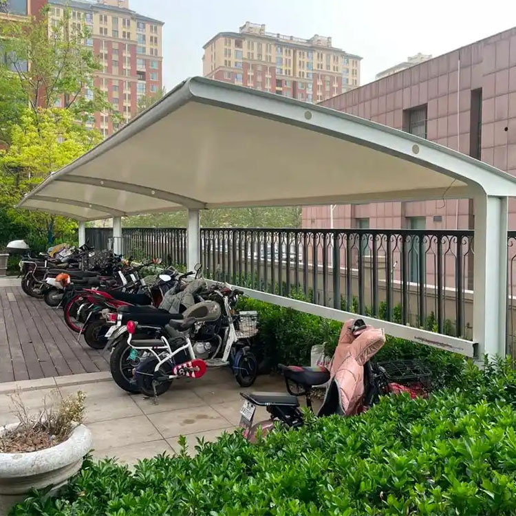 永州膜结构电动车棚